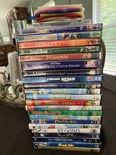 Lot Of 26 Disney Classics Movies Used  New Few Sealed Snow White Alice Peterpan