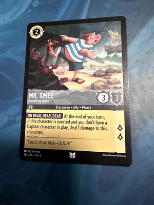 Mr Smee - Bumbling Mate X 1 - Disney Lorcana/Inklands 184/204