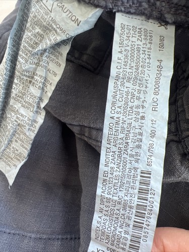 Zara Boys shorts 11-12 Linen Navy Shorts Kids Xl - Picture 13 of 20