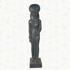 Certified Konouz Handmade Egyptian Goddess Sekhmet Statue 10 X 6 X 29 Cm