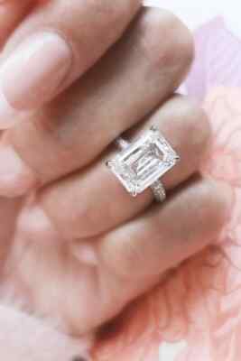 Ring For Thanks Giving IGI Certified 5.50Ct Lab Grown Diamond 14k White Gold