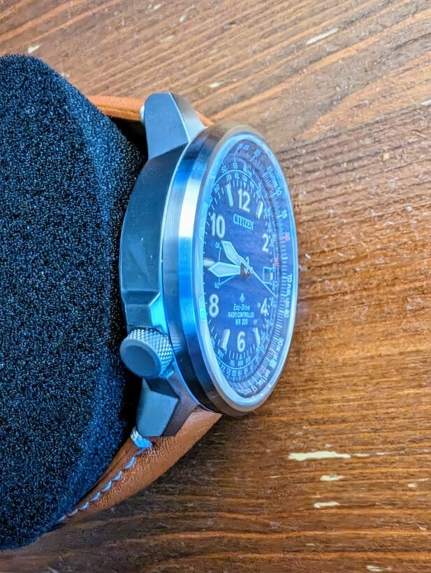 Citizen Eco-Drive Promaster Air Skyhawk [Stainless Steel w/ Brown