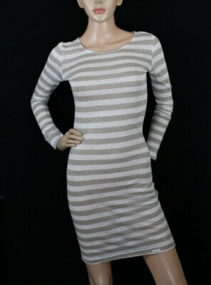 puff sleeve dress linen Puff Sleeve Linen Dress VILNIUS in Pastel brown