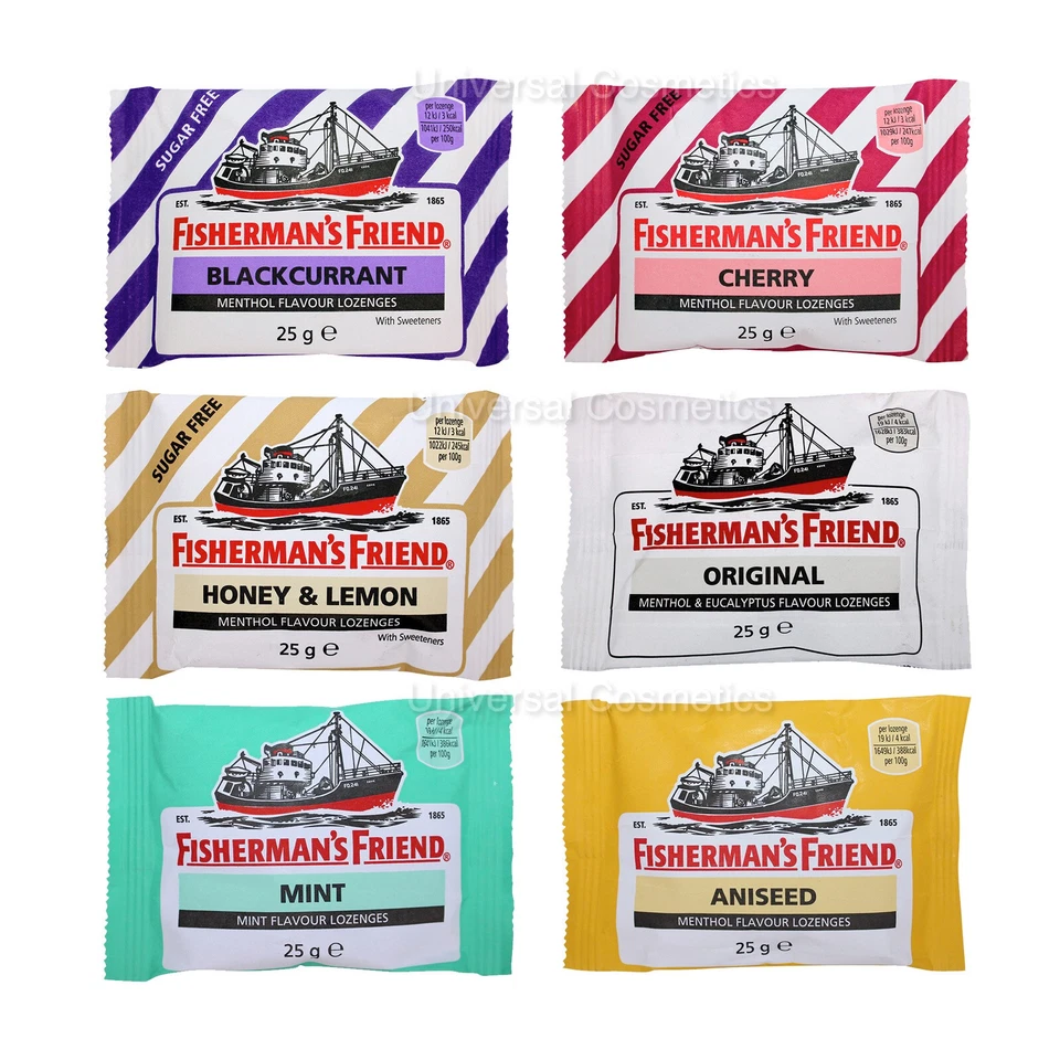 Fisherman's Friend Lozenges All Flavors - Choose Your Type & Pack