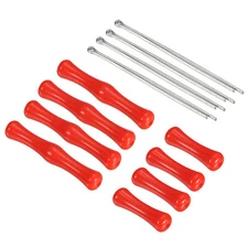 Archery Bowstring Finger Guard 2/1.2 Inch, 4 Pack Silicone Finger Guard, Red