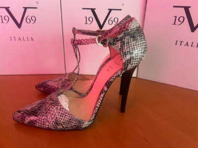 Versace19.69 CORALIE Nero-Grau Sandalen Damenschuhe Stiefeletten  Scwarz Gr. 38