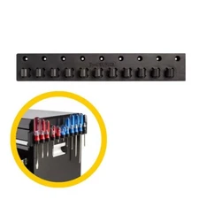 Hansen Magnetic Screwdriver Organizer Holder Rail 11 Slot Made in USA ToolHanger