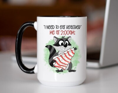 I Need To Eat Healthier Coffee Mugs, Sarcastic Funny Mug, Friends Gift