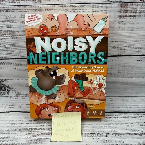 Mattel Noisy Neighbors GAME The Guessing Game of Next-Door Noises Complete READ - Picture 8 of 9