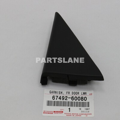 67492-60080 Toyota OEM Genuine GARNISH, FRONT DOOR LOWER FRAME