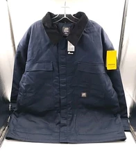 BRAND NEW Men's Berne Heritage Twill Chore Coat - Navy -  Size 2XL (#K2-E8)