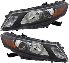For 2010-2012 Honda Accord Crosstour Headlight Halogen Set Pair