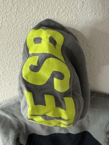 Nike Sb Logo Boy's Size Medium Pullover Hoodie Gray Black Yellow 10/ 12 YRS - Picture 7 of 9