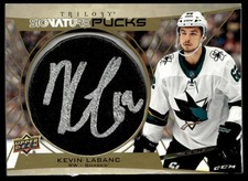 2020-21 Upper Deck Trilogy Signature Pucks Kevin Labanc Auto #SP-KL