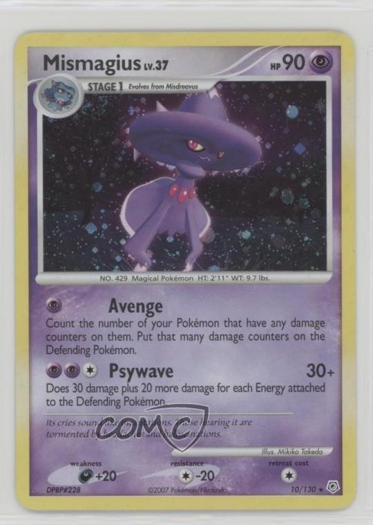 Mismagius (Holo) Pokémon Diamond & Pearl Base Set #10 2007