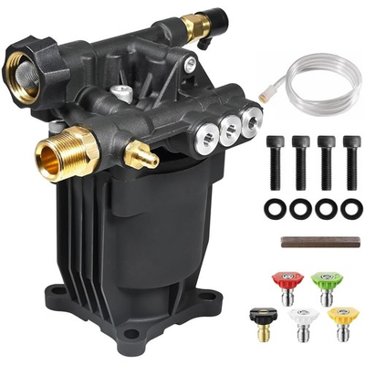 #ad YAMATIC Pressure Washer Pump 3 4quot; Shaft Horizontal Power 3200 PSI Black $127.46