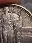 1917 Standing Liberty Quarter FH  Silver  Type 1 Full Head AU+