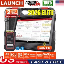 2026 LAUNCH X431 Pro V5.0 Pros V Elite OBD2 Diagnostic Car Scanner Key Coding  