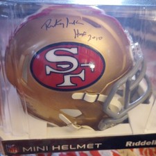 49ers Mini Helmet Autograph Rickey Jackson  Auto hologram authentic signed
