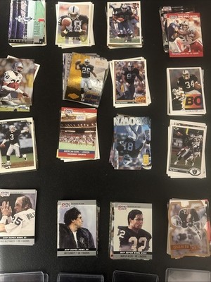 Las Vegas Raiders Vintage Football Cards(Rookies,HOF,and more)204total cards 90s