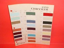 1959 Chrysler Imperial 300e 300-e New Yorker Windsor Saratoga Paint Chips Arco 1959 Chrysler Imperial 300e 300-e New Yorker Windsor Saratoga Paint Chips Arco