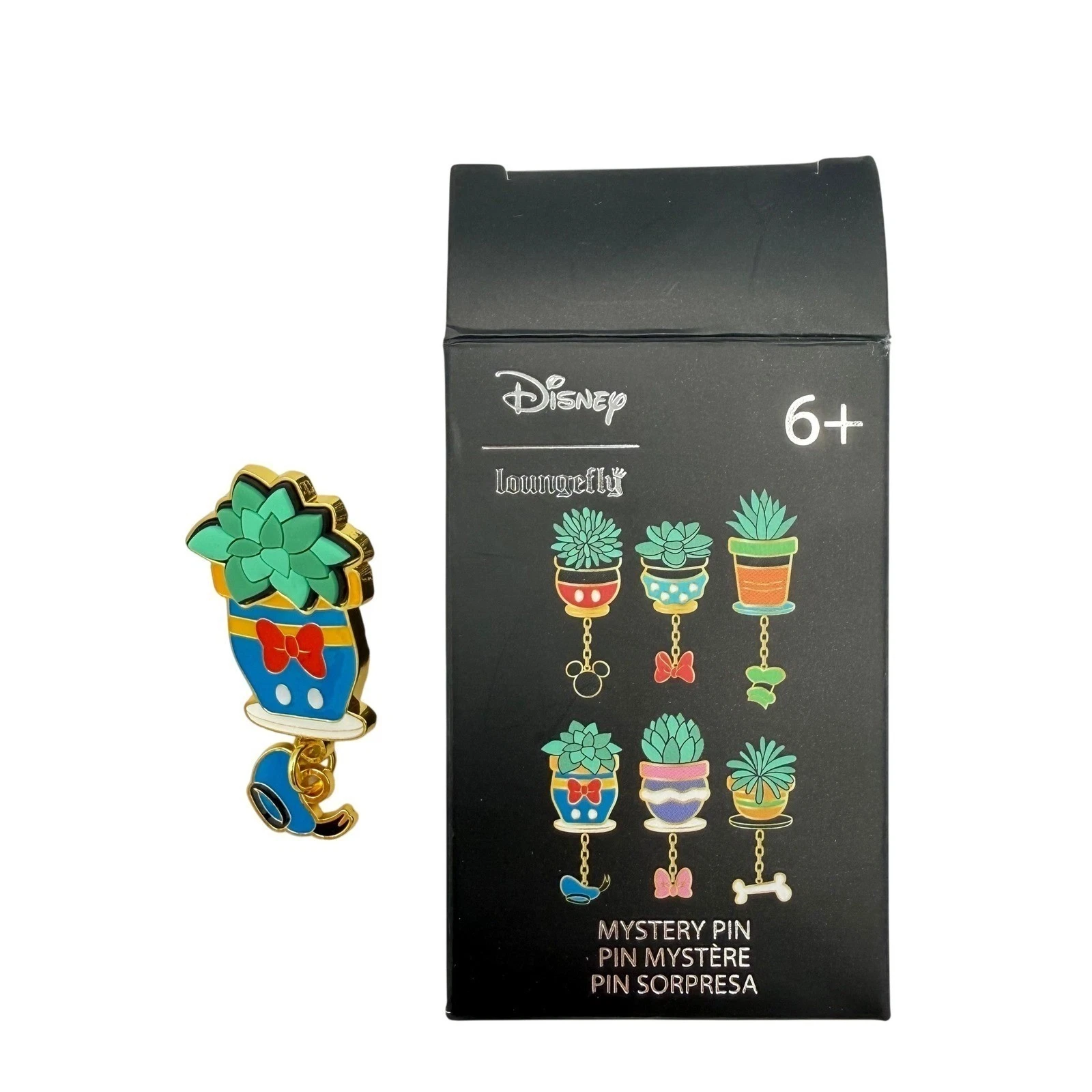 Disney Loungefly Mystery Pin OS Blue Donald Duck Succulent