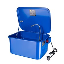 POLLOR 3.5 Gallon Portable Bench Top Parts Washer with Safety Lid Flexible Hose