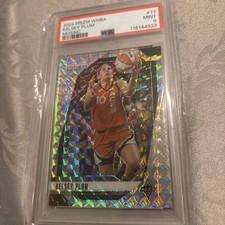 2024 Panini Prizm WNBA #77Kelsey Plum Mosaic Prizm 3/3 Aces PSA 9