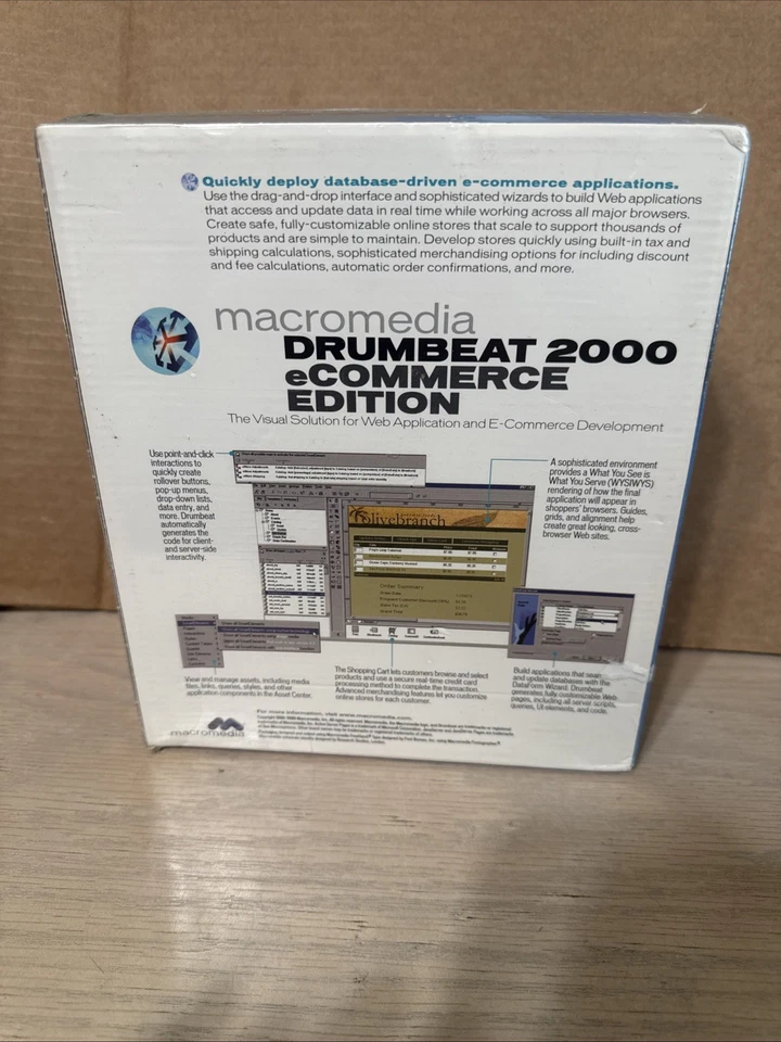 Macromedia Drumbeat 2000 e-Commerce Edition Sealed Education Version - Image 2 of 4