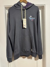 Sudadera Laguna Para Hombres XL Gris Sudadera con Capucha Playa Polar Surf Gráfico Longboard