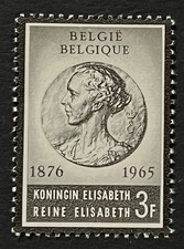 Travelstamps: 1965 Belgium Stamps Scott #659 - 3f Queen Elizabeth - Mint MNH OG