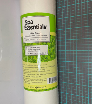 Spa Essentials  Smooth Table Paper Roll 27'' W X 225' L For Massage Or Waxing New