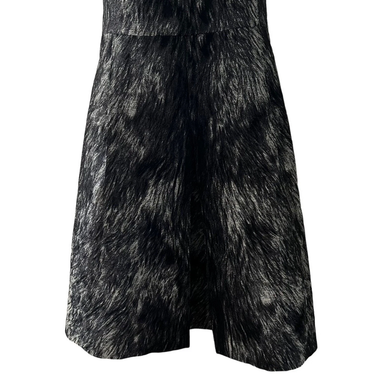 Abito Collezione Michael Kors US 8 Nero e Argento Whimsigoth Party Ottimo