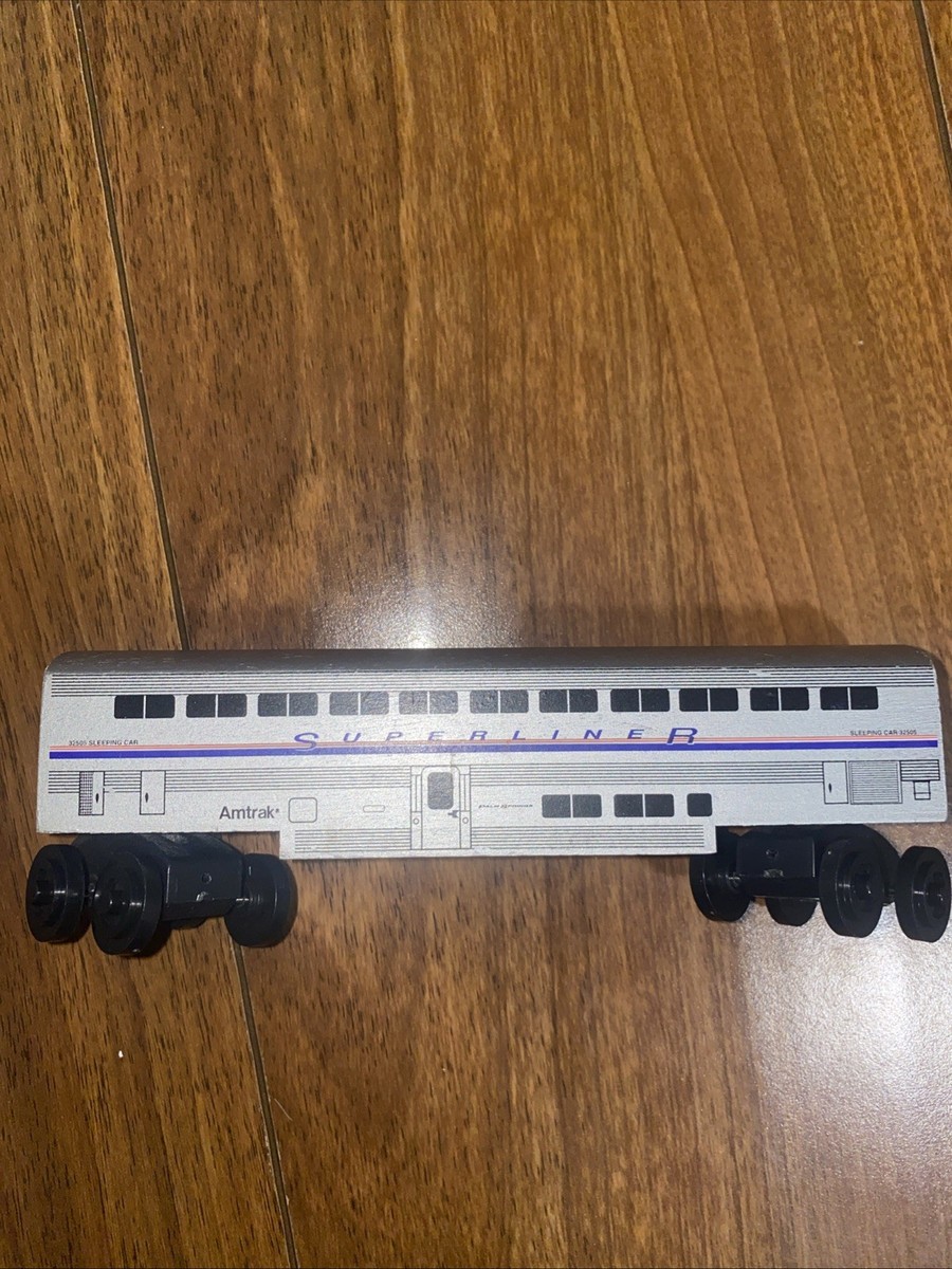 Voiture Lit Couchette Train HO – Model Power HRC Amtrak Sleeping Car Inox