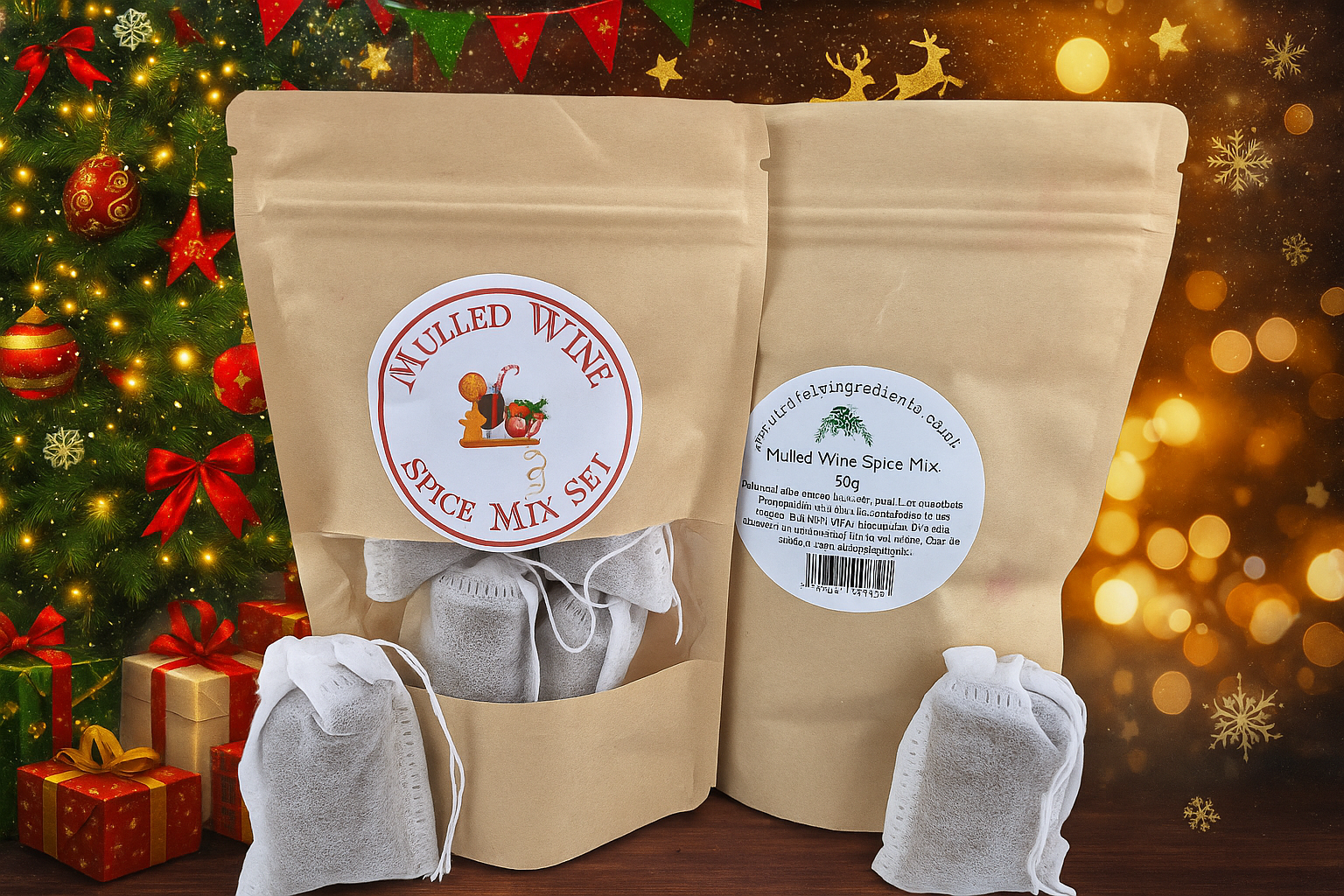 Mulled Wine Spice Set 50g Christmas Mulling Spices for Hot Wine Cider