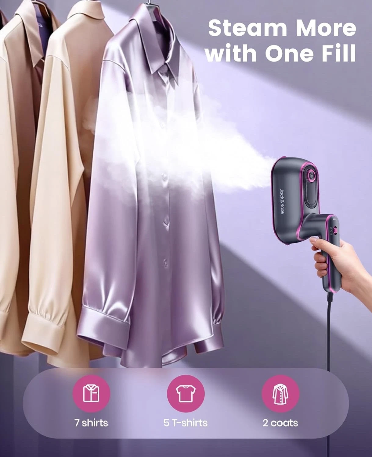 Clothes Steamer, 8s Fast Heat-up Travel Steamer for Clothes,Travel Iron Mini,180
Opens in a new wind