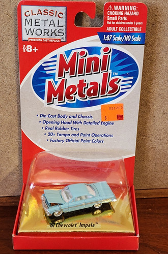 Mini metales clásicos 30103 todo fundido a presión 1961 Impala azul claro HO | Zustand: New