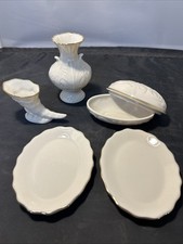 Lot of 5 Vintage Lenox Porcelain Trinket Dish Bowls Trays Made in the USA