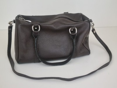 Damen Leder Handtasche Umhängetasche Innentaschen Reißverschluss Vintage