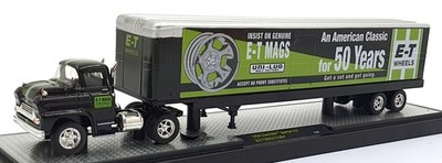 Castline M2 Machines 1/64 Scale 12-06 - 1958 Chevrolet Spartan LCF and Trailer