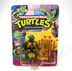 Leonardo Vintage TMNT Teenage Mutant Ninja Turtles Figure 1988 Unpunched 10 Back