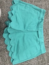 J.CREW Women's Linen Cotton Scalloped Hem Shorts