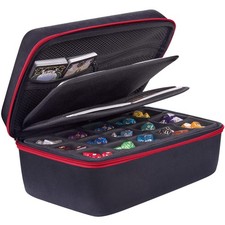 SIQUK Dice Storage Case Big Capacity DND Dice Case Dice Organizer Box With Handl