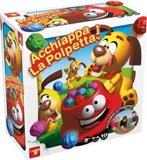 Rocco Giocattoli Acchiappa La Polpetta per Bambini dai 3 Anni da 2 a 4 Giocatori