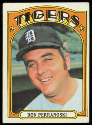 1972 TOPPS RON PERRANOSKI C DETROIT TIGERS #367 EX