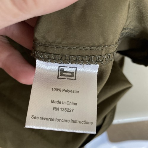 Chemise boutonnée extérieure à bandes Delta loisirs sauvagine. Vert olive. Homme XL. - Photo 8/9