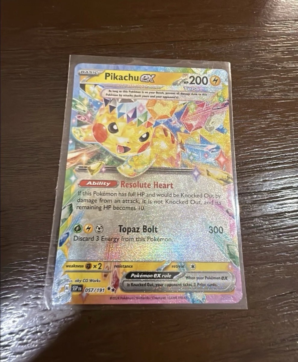 Pikachu Ex #57 Pokemon Surging Sparks | eBay