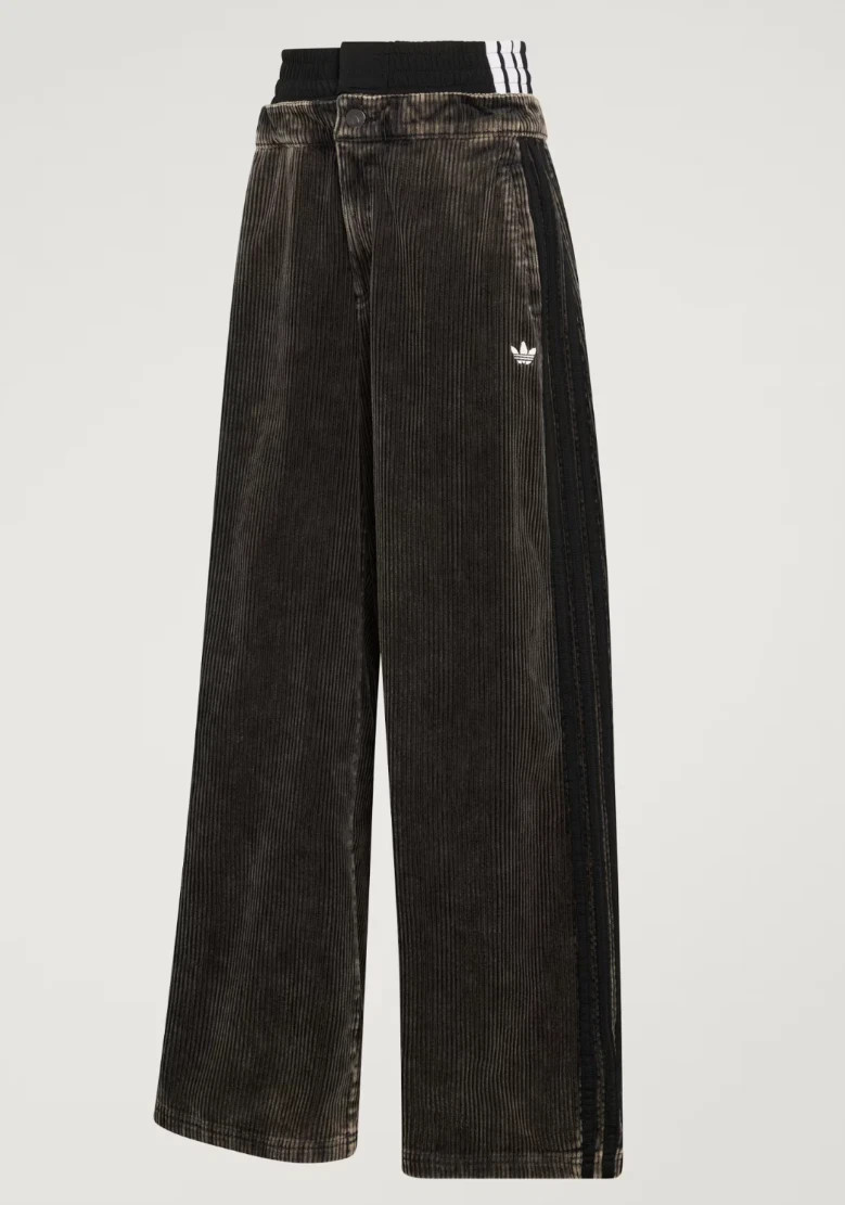 Adidas Originals Corduroy SST Oversized Pants Women AsiaFit NWT KE5031