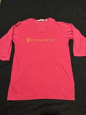 Victoria's Secret Women's M Pink Pajama Sleep Night Shirt Vintage A23