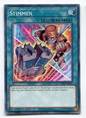 Yu-Gi-Oh! Stimmen Common L5DD-DEY20 Artwork Neu